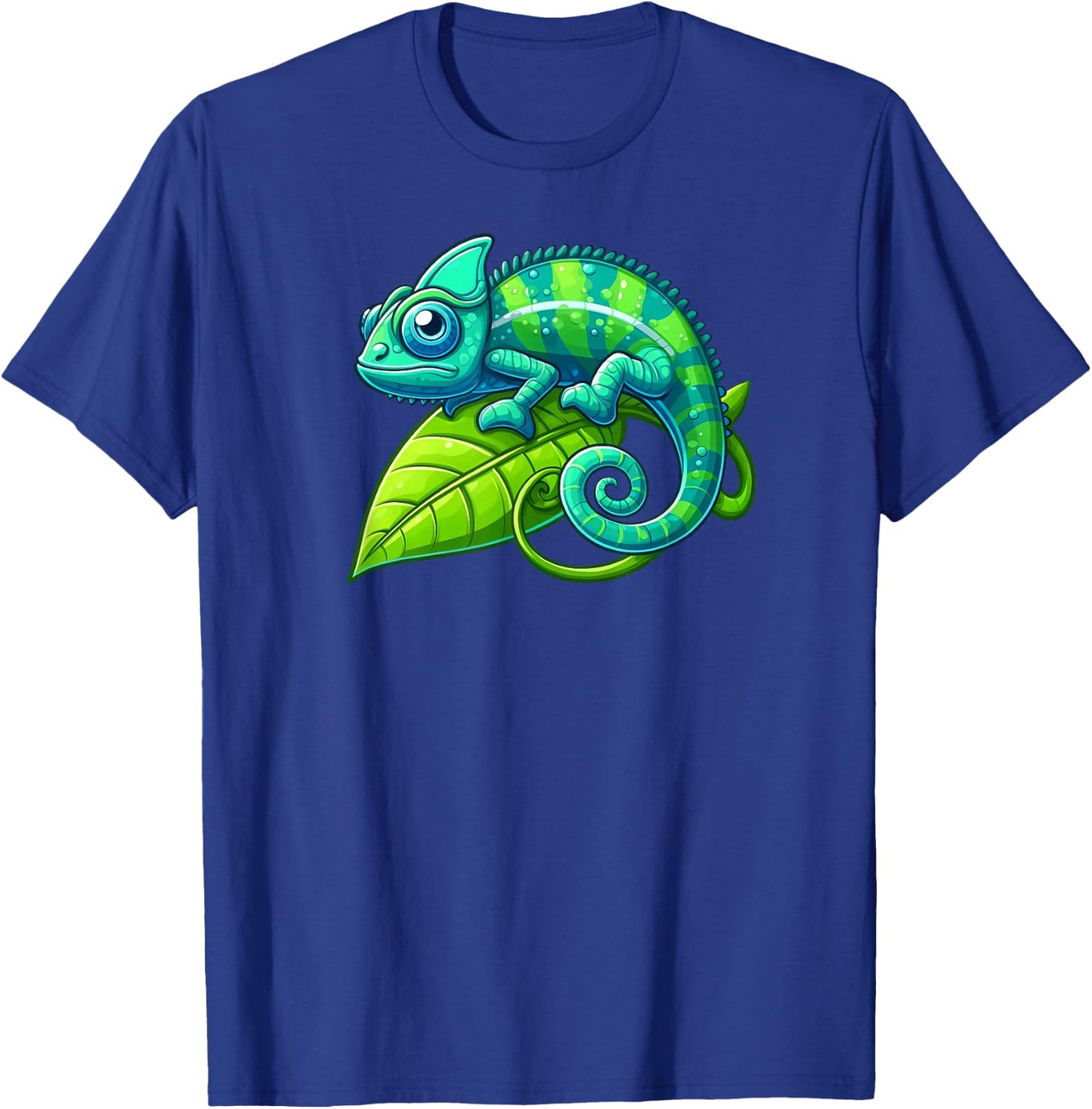 Blue Green Chameleon T-Shirt - T-Shirt | Royal