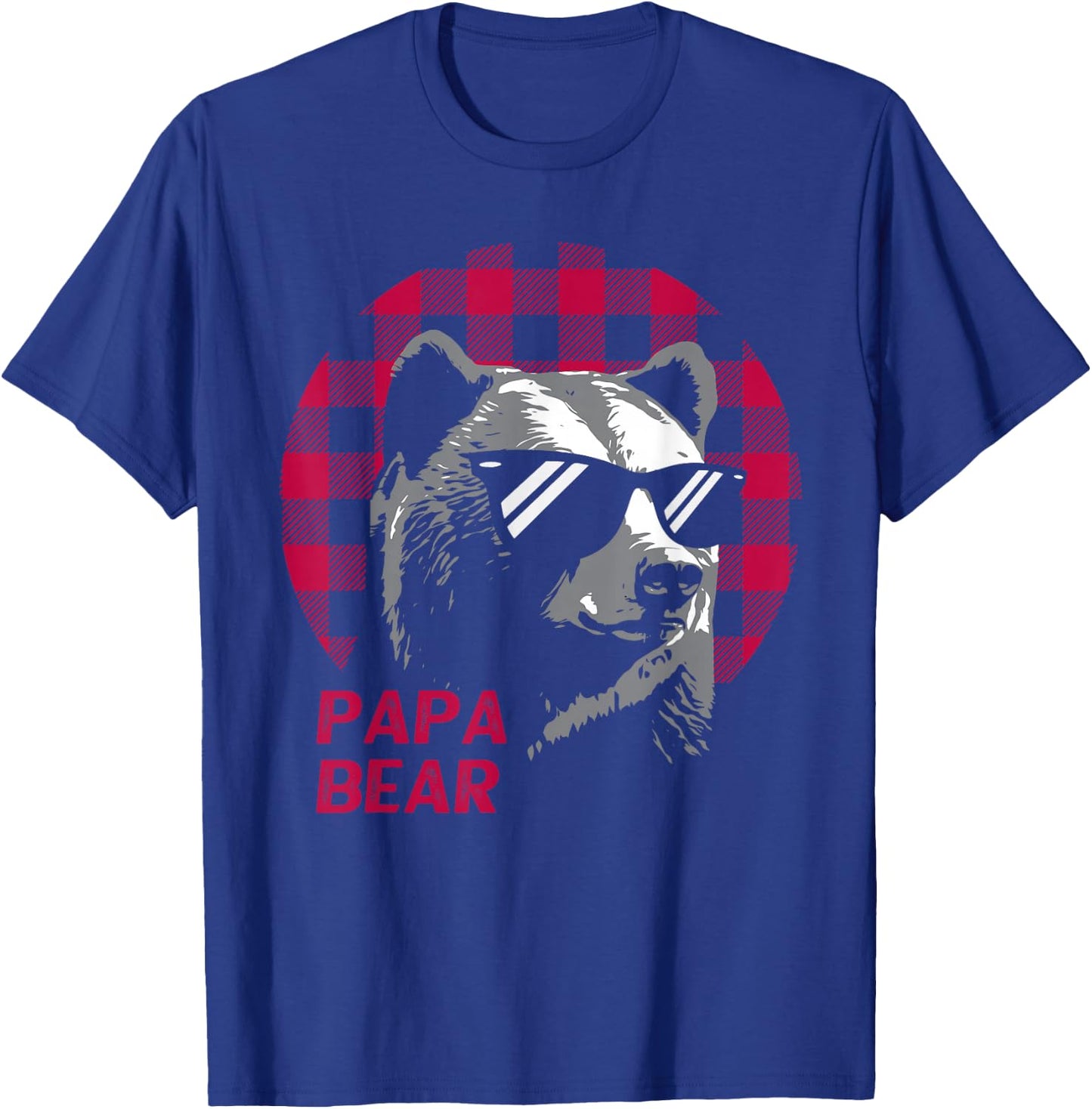 Papa Bear Pajama Red Buffalo Plaid T-Shirt - T-Shirt | Royal