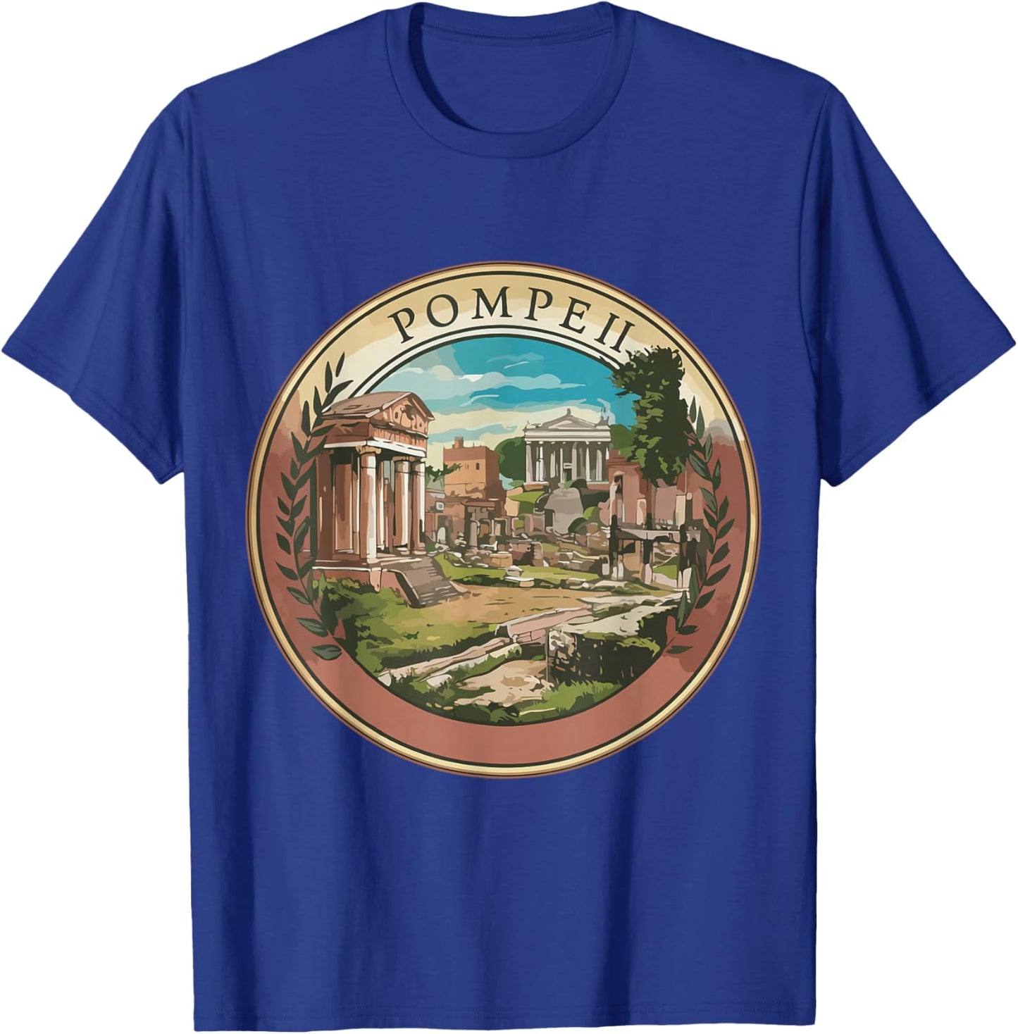 Italy Roman Empire Souvenir Pompeii Outfit Volcano T-Shirt - T-Shirt | Royal