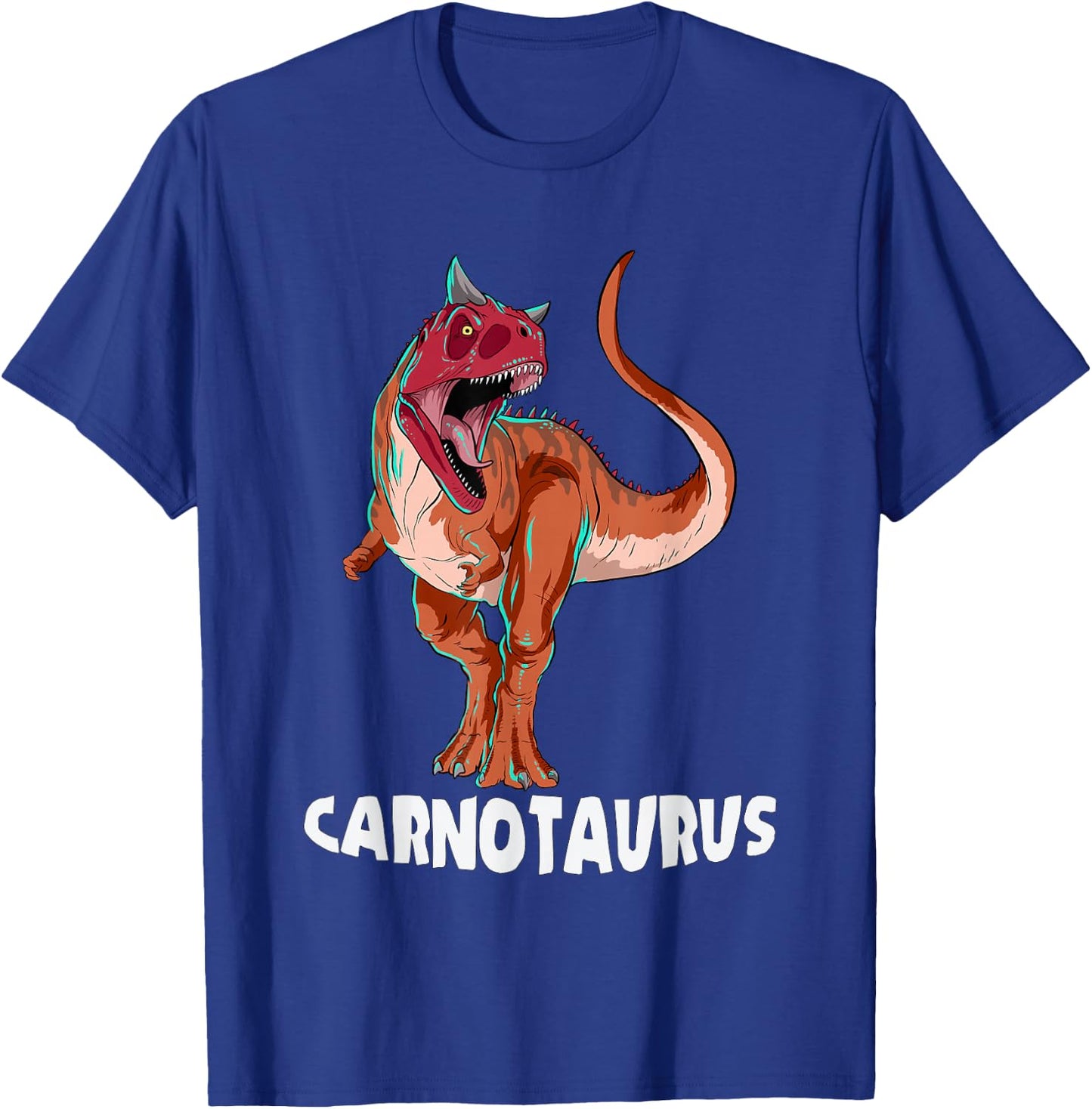 Carnotaurus Dinosaur Design T-Shirt - T-Shirt | Royal