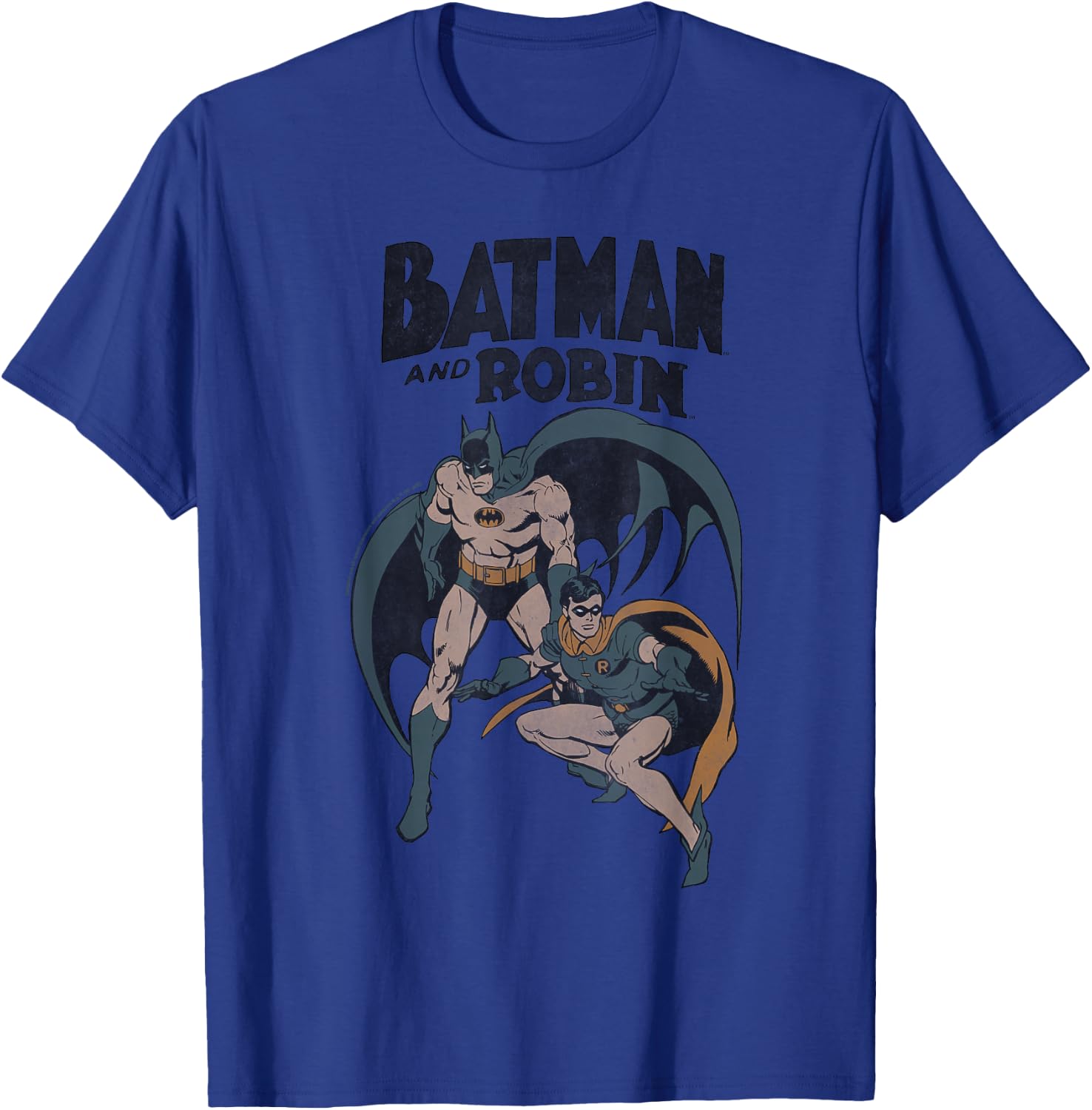 Batman and Robin Vintage T-Shirt - T-Shirt | Royal