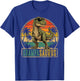 Grampa Saurus Vintage T-Rex Dinosaur Fathers Day T-Shirt - T-Shirt | Royal