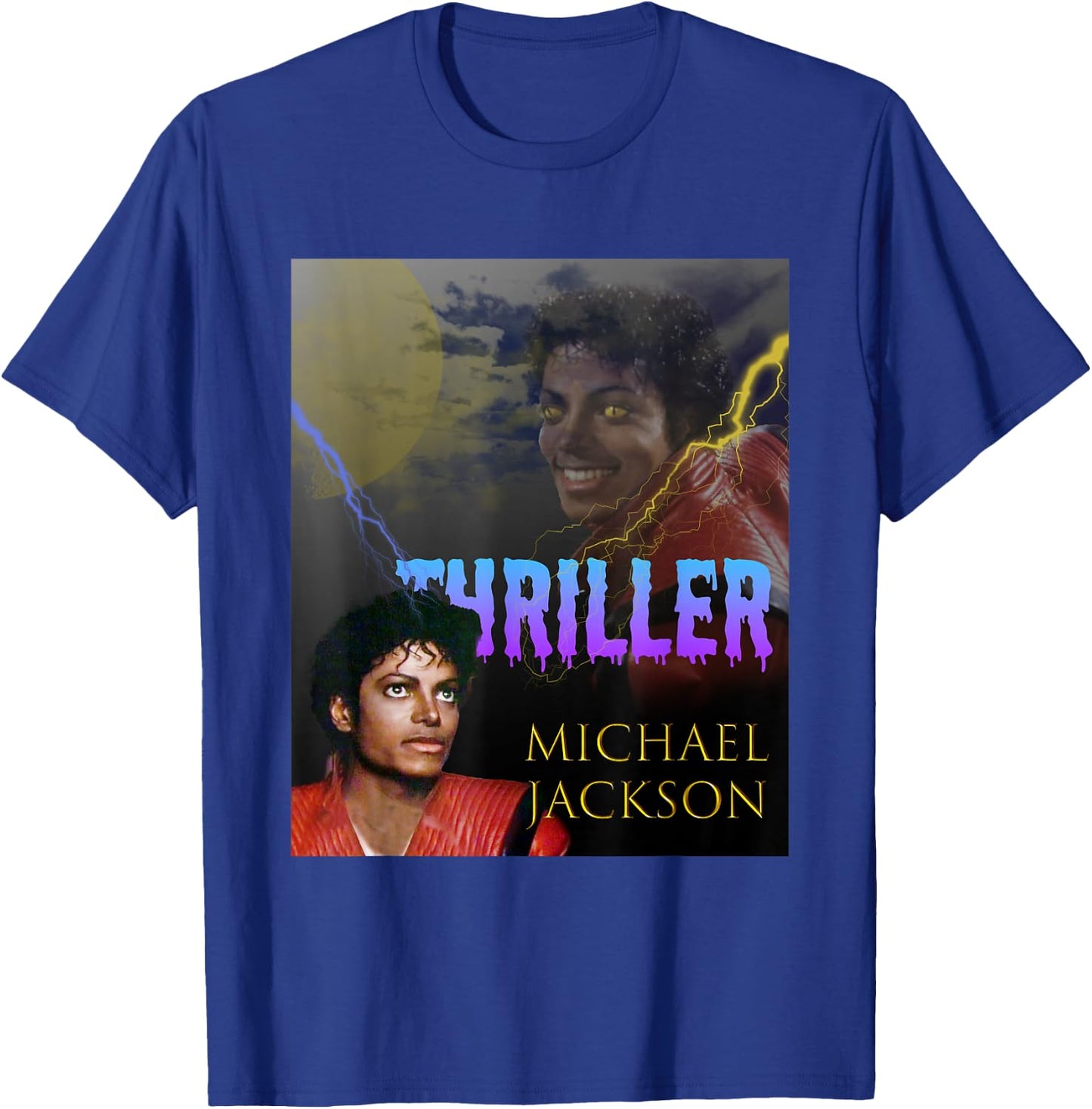 The King of POP MJ-067_Thriller , Erwachsene, Michael Jackson Fans, Pop Culture Enthusiasts, Various Ages, Schwarz, S T-Shirt - T-Shirt | Royal