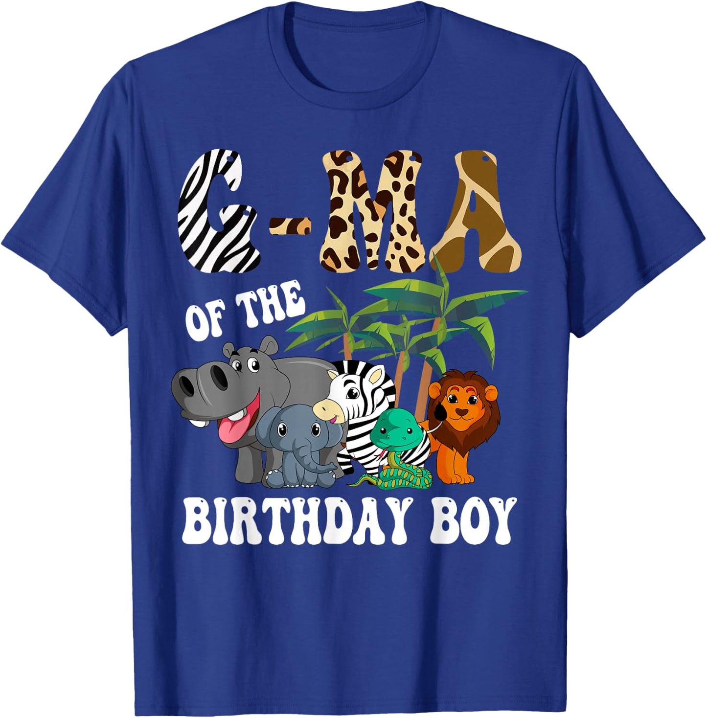 G-Ma of the Birthday Boy Zoo Bday Safari Celebration T-Shirt - T-Shirt | Royal