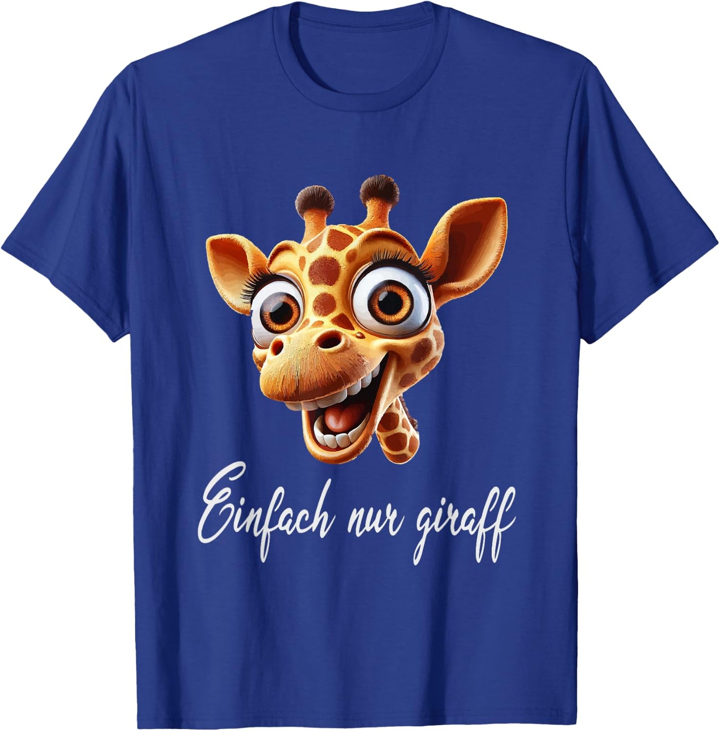 Lustige Giraffe mit coolem Spruch Giraffenkopf T-Shirt - T-Shirt | Royal