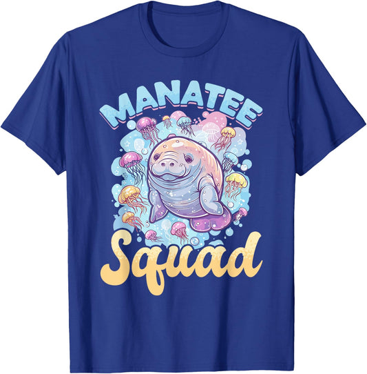 Funny Manatee Animal Protect our sea cows T-Shirt - T-Shirt | Royal