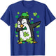 St Patricks Day Penguin Dab Saint Paddys Boys Girls Kids T-Shirt - T-Shirt | Royal