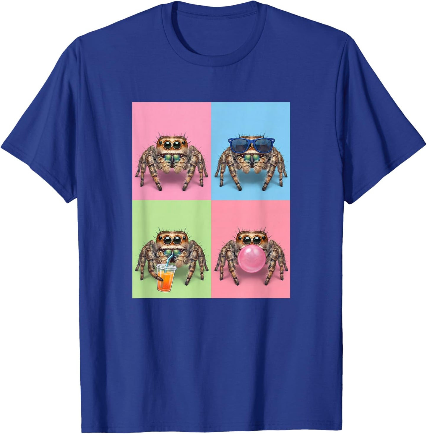 Jumping Spiders Funny Jumping Spider T-Shirt - T-Shirt | Royal