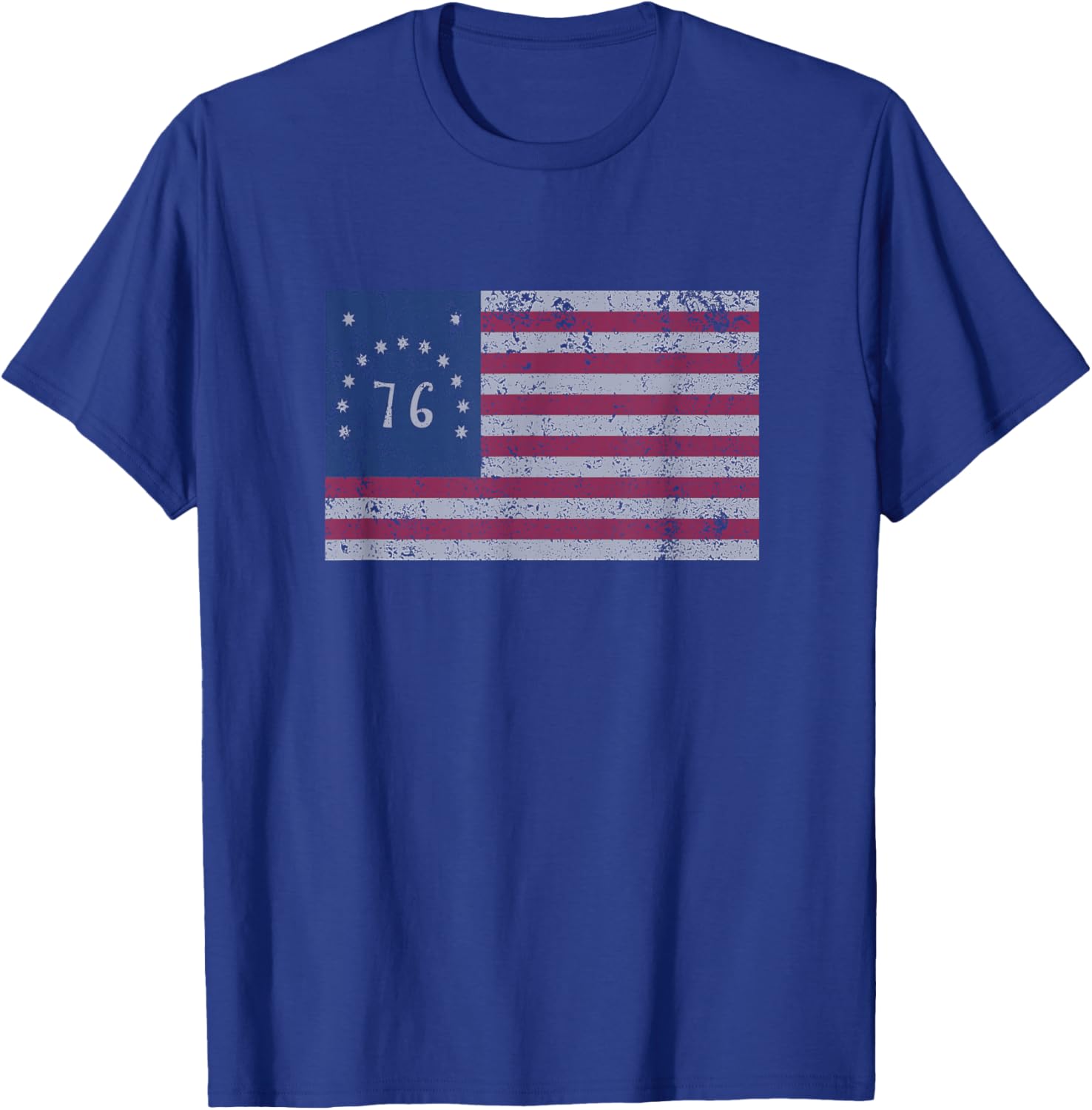 American Bennington Flag United States of America 1776 Shirt T-Shirt - T-Shirt | Royal