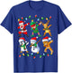 Dabbing Santa Friends Xmas Gifts Men Kids Boys Christmas T-Shirt - T-Shirt | Royal