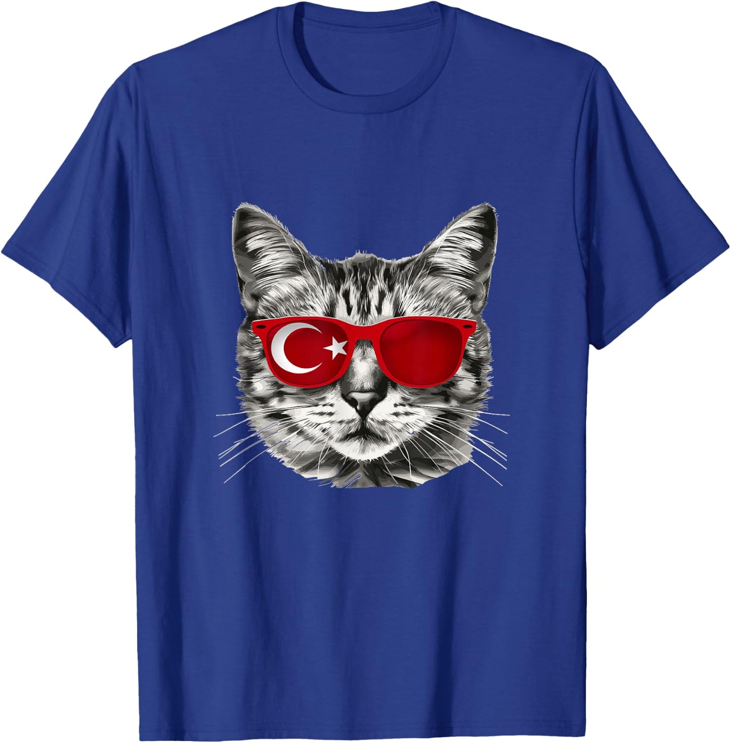 Turkish Flag Cat Owner Souvenirs Products Kitten Turkey T-Shirt - T-Shirt | Royal