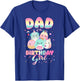 Birthday Family Party Squish Squad Dad Of The Birthday Girl T-Shirt - T-Shirt | Royal