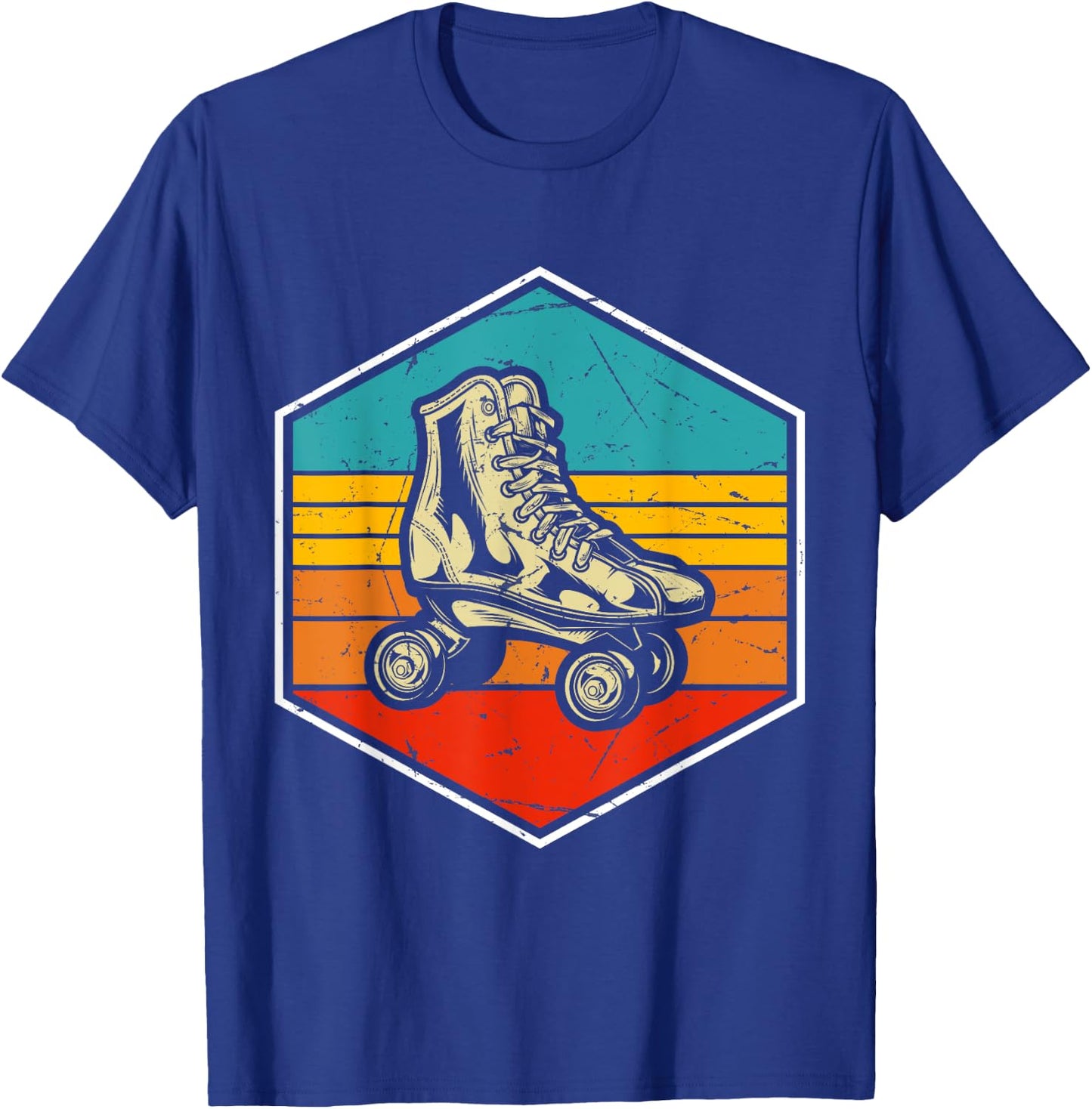 Retro Vintage Roller Skating Enthusiast - Skaters Skates T-Shirt - T-Shirt | Royal