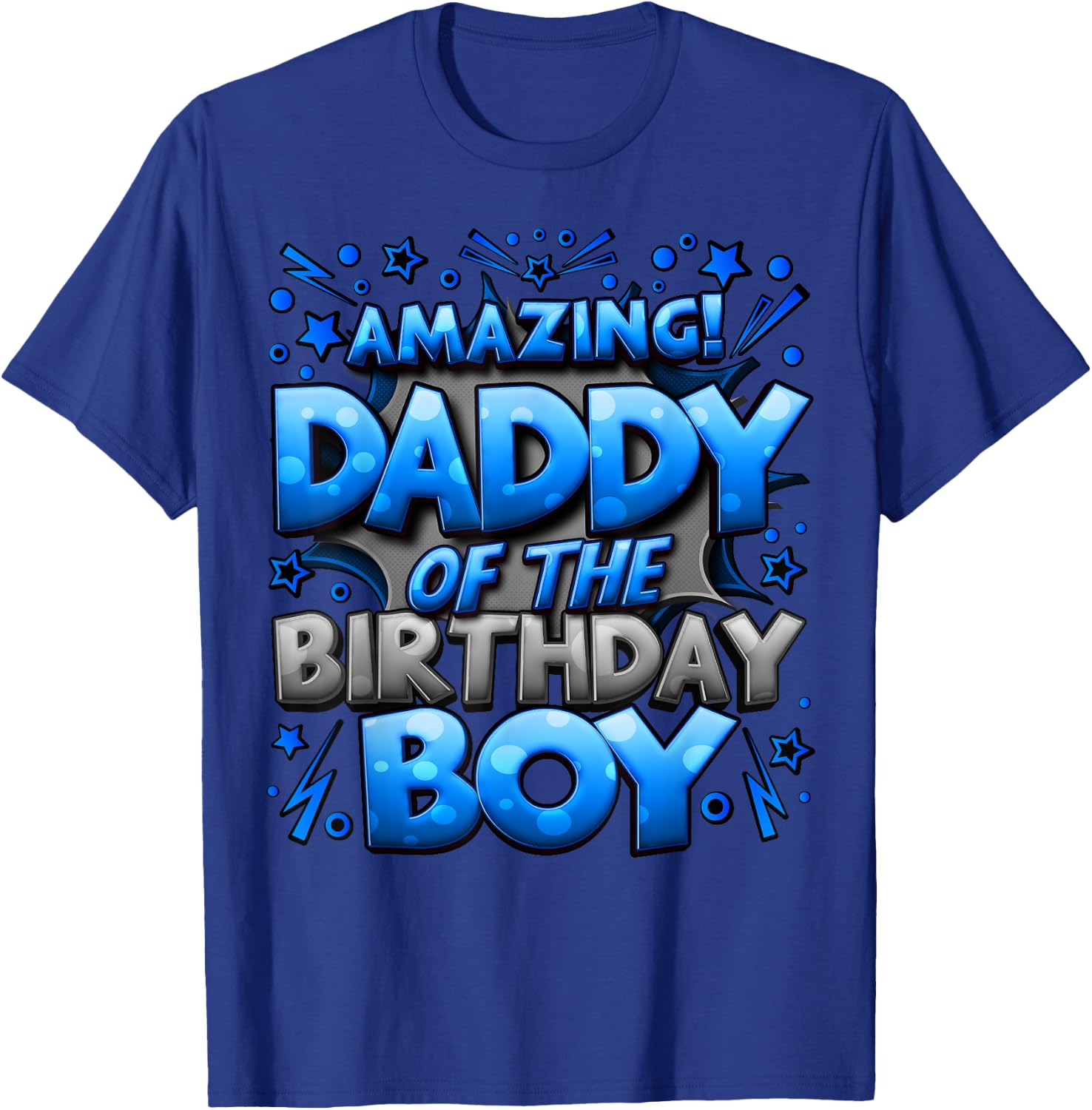 Daddy of the Birthday Boy Matching Family Father T-Shirt - T-Shirt | Royal