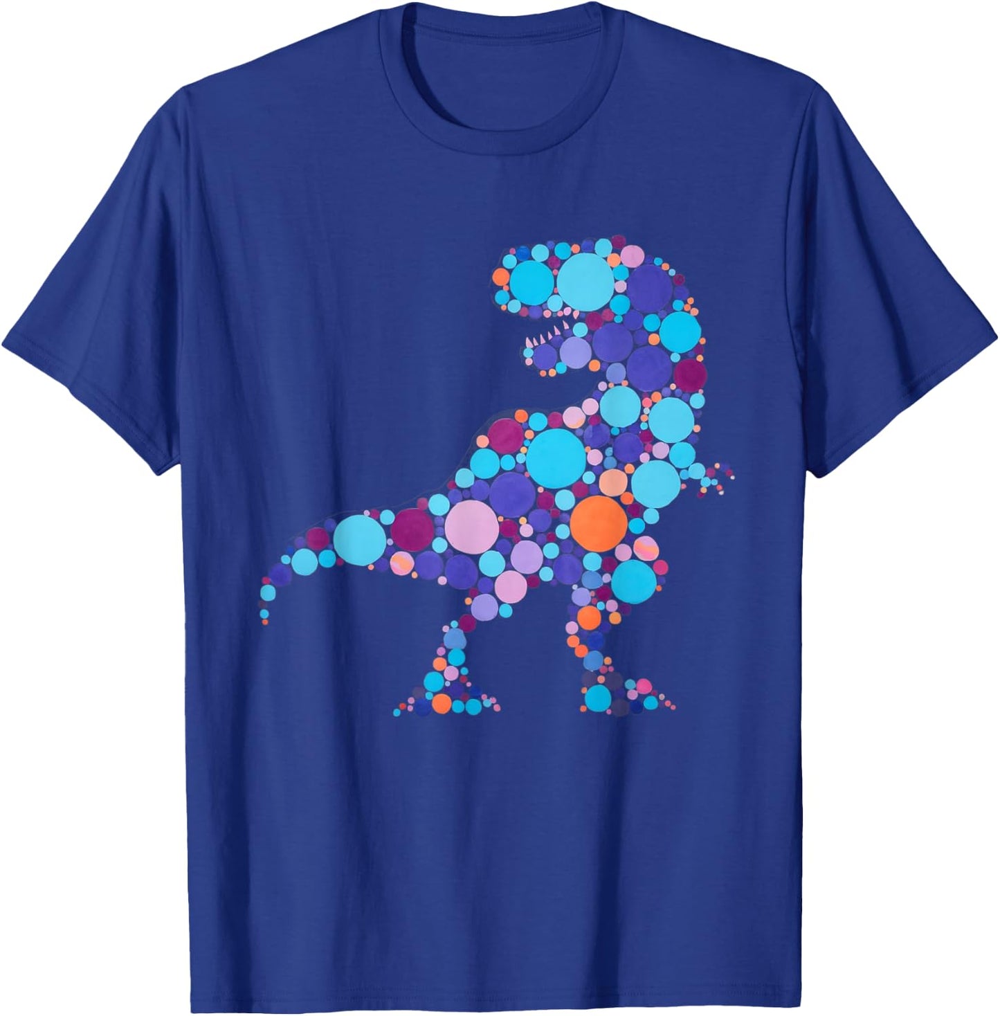 Happy Dot Day Colorful Polka Dot Dinosaur T-Rex Boys Gifts T-Shirt - T-Shirt | Royal
