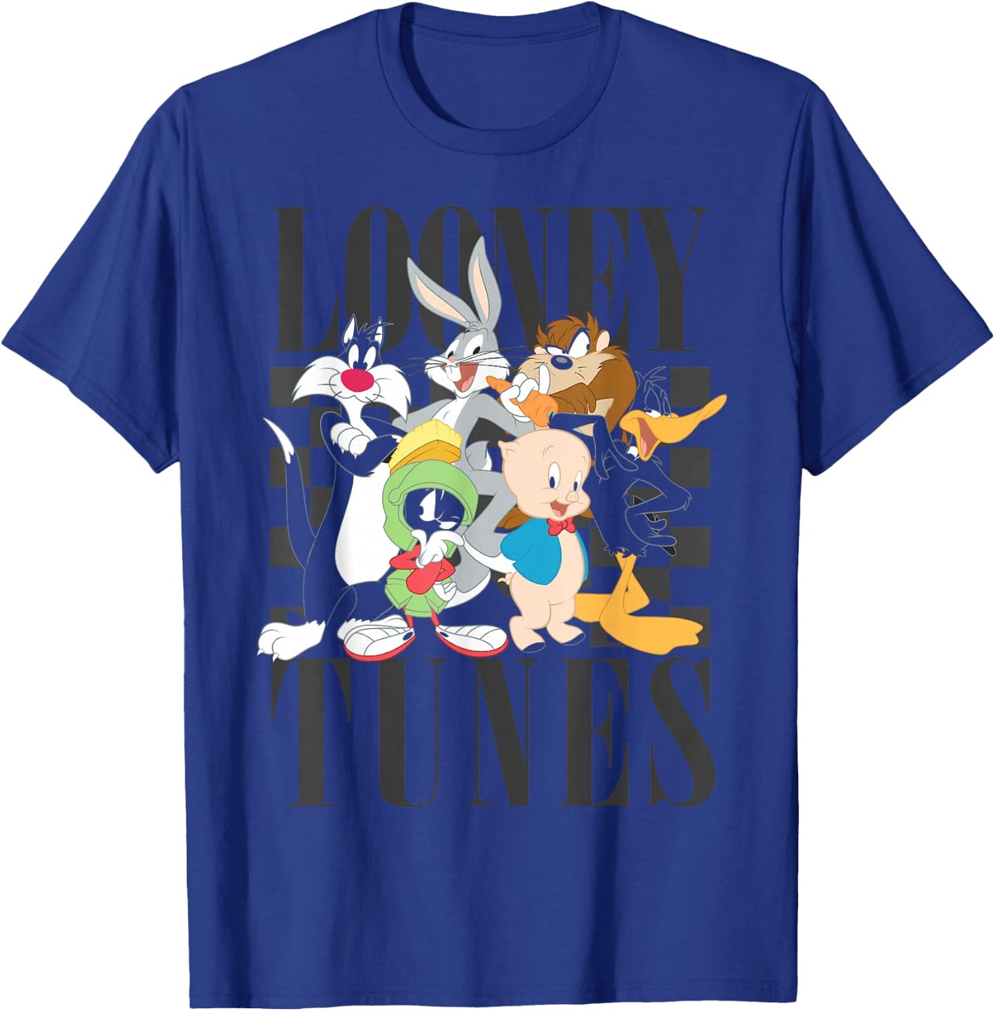 Looney Tunes 90's Style Group Shot T-Shirt - T-Shirt | Royal