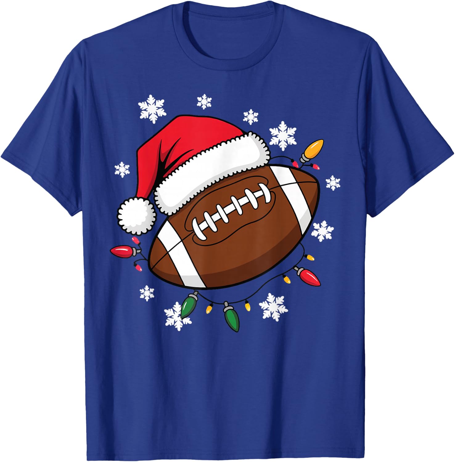 Football Christmas T-Shirt - T-Shirt | Royal