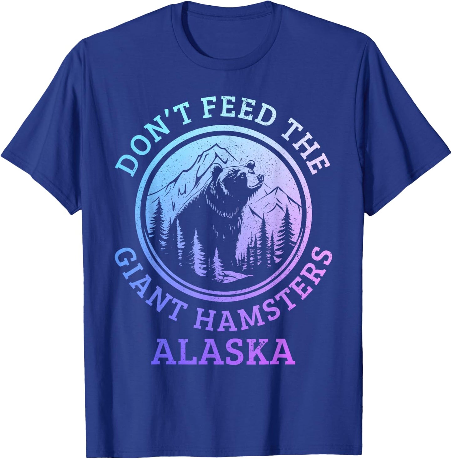 Alaska Grizzly Bear Funny Vintage Pride Souvenir T-Shirt - T-Shirt | Royal