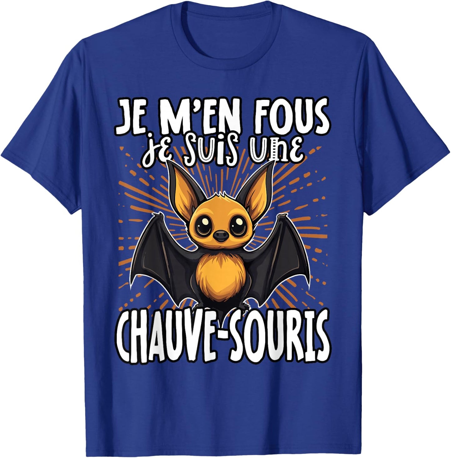 Je M'en Fous Je Suis Une Batwing - Cute Bat , Black, S T-Shirt - T-Shirt | Royal