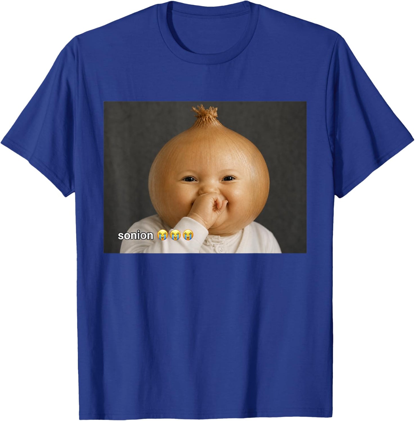 Funny Niche Ai Baby Laughing Sonion Brainrot Meme T-Shirt - T-Shirt | Royal