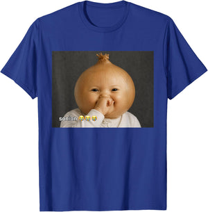 Funny Niche Ai Baby Laughing Sonion Brainrot Meme T-Shirt - T-Shirt | Royal