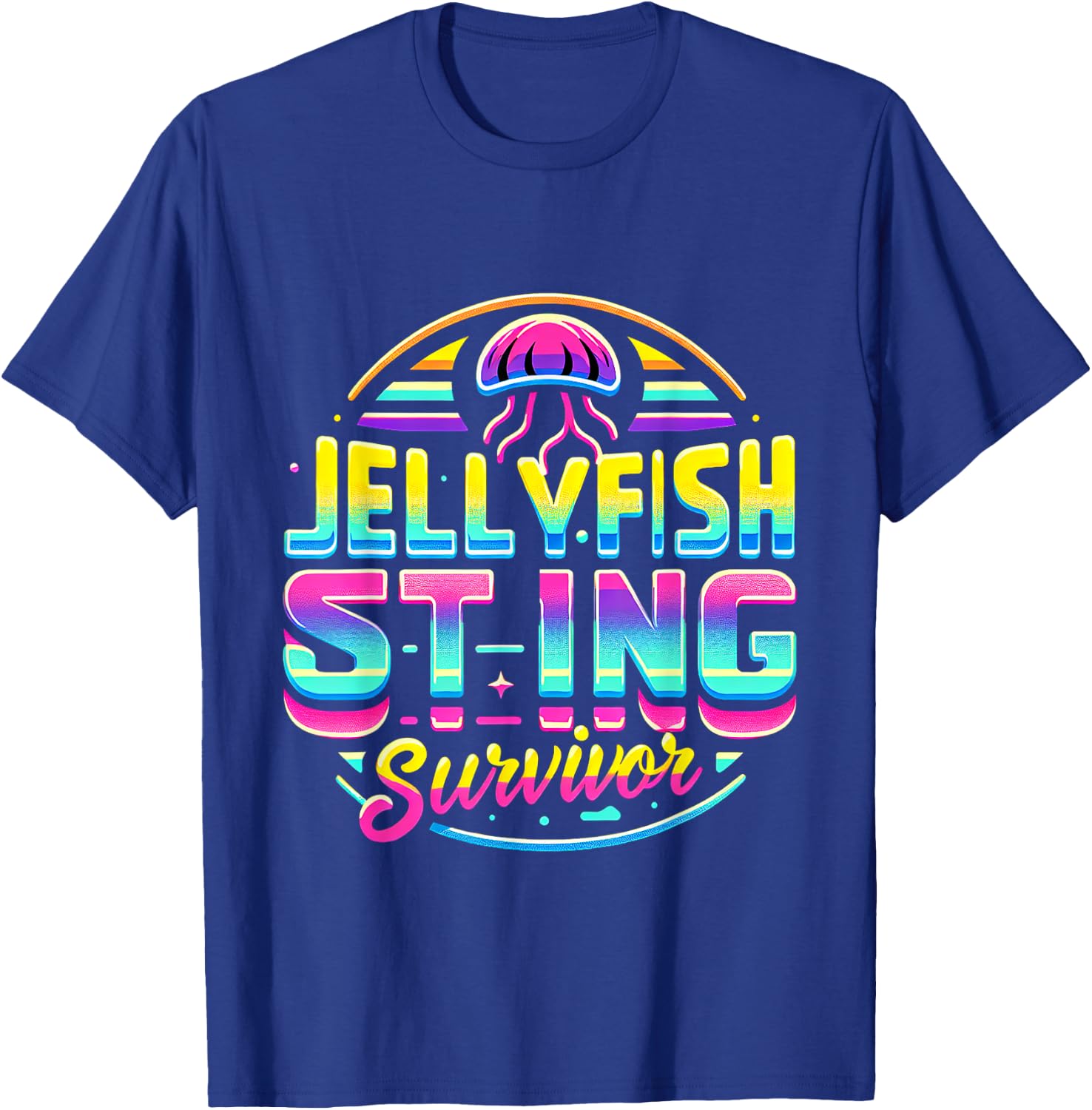 Jellyfish Sting Survivor T-Shirt - T-Shirt | Royal