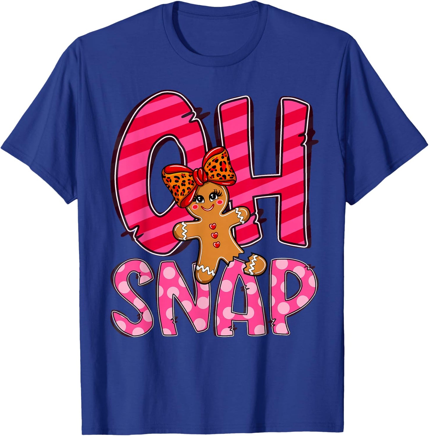 Oh Snap Gingerbread Cute Christmas Cookie Baking Team T-Shirt - T-Shirt | Royal