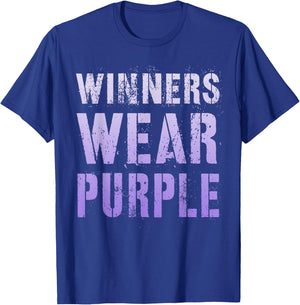 Vintage WINNERS WEAR PURPLE Summer Camp Team Go War Game T-Shirt - T-Shirt | Royal