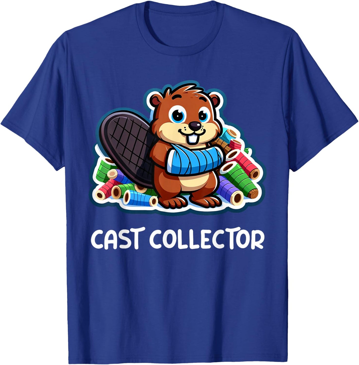 Funny Cast Collector Fun Broken Arm Gifts For Kids T-Shirt - T-Shirt | Royal