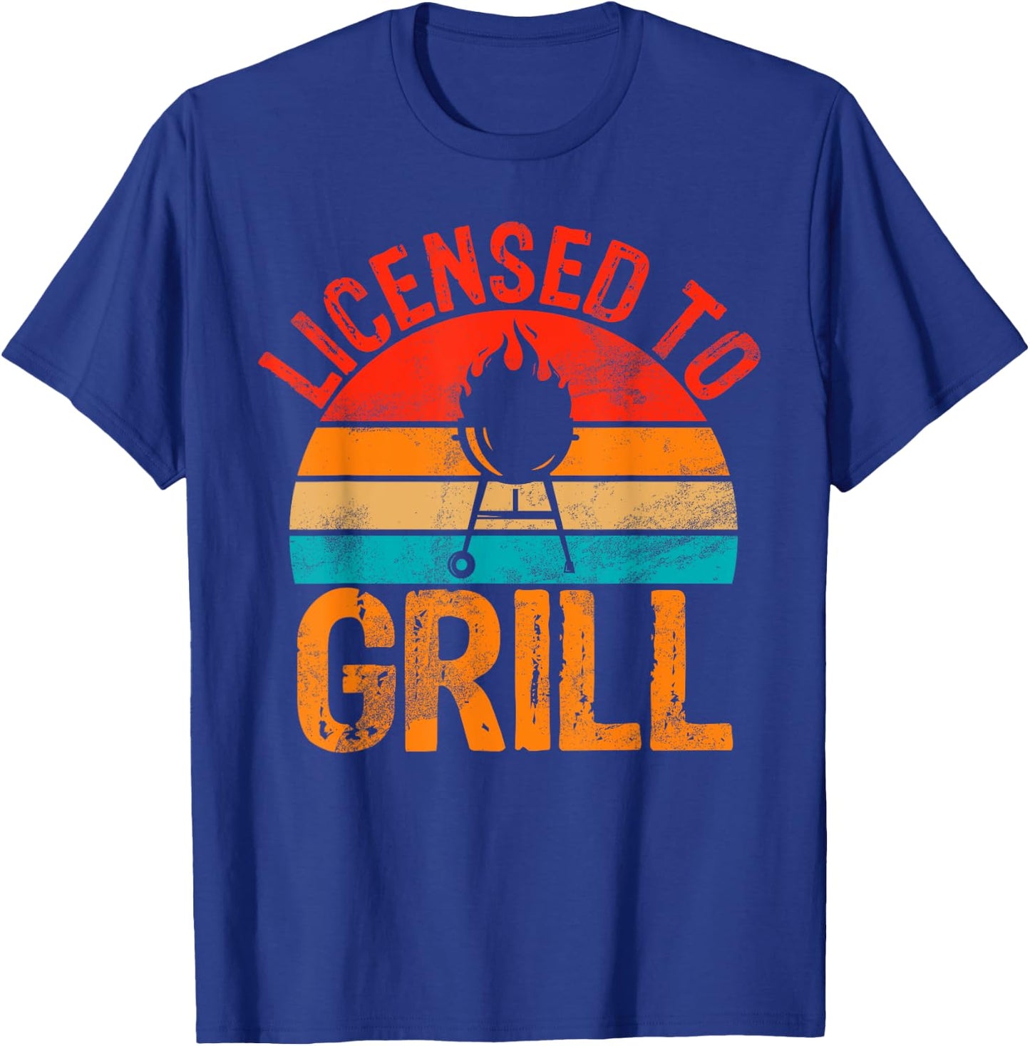 Licensed to Grill Dad T-Shirt - T-Shirt | Royal