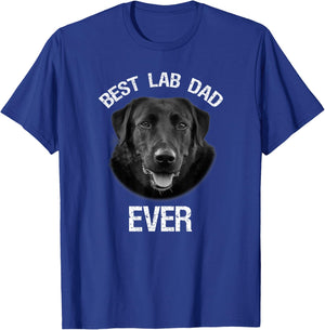 Best Black Labrador Retriever Dad Ever Lab Dog Lover Daddy T-Shirt - T-Shirt | Royal