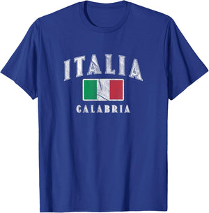 Calabria Italian Flag Souvenir Italy Italia T-Shirt - T-Shirt | Royal