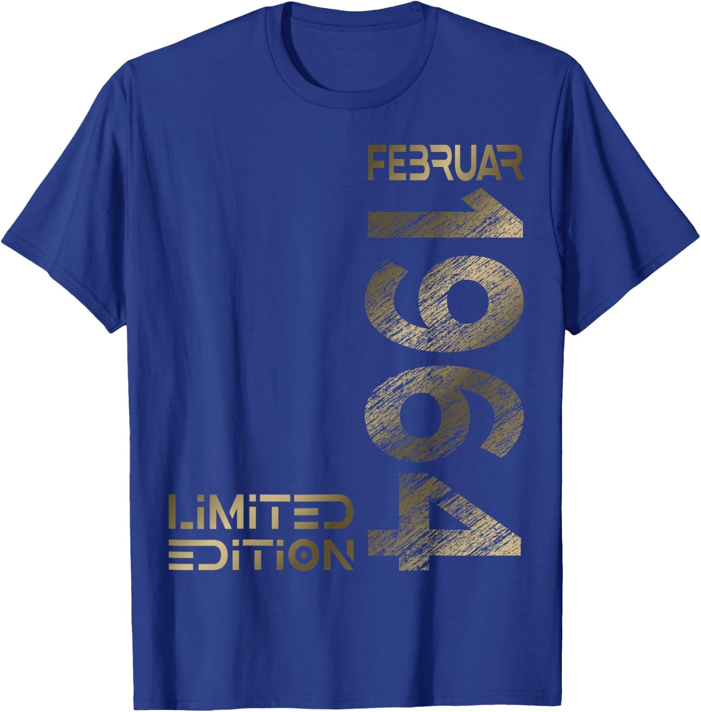 February 1964 Man Woman 60th Birthday Limited Edition , black T-Shirt - T-Shirt | Royal