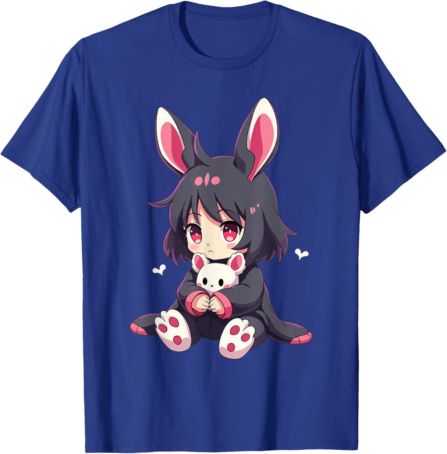 Chibi Gothic Bunny Anime Girl Aesthetic E-Girl Grunge Style T-Shirt - T-Shirt | Royal