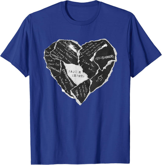 Sleep Theory - Official Merchandise - Paper Heart T-Shirt - T-Shirt | Royal