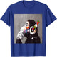 Funny Monkey Head Phone T-Shirt - T-Shirt | Royal