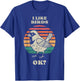Funny Sparrow Bird Watching Birding Birdwatcher Retro 70s T-Shirt - T-Shirt | Royal