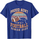 Proud aunt of a football senior class of 2025 vintage T-Shirt - T-Shirt | Royal