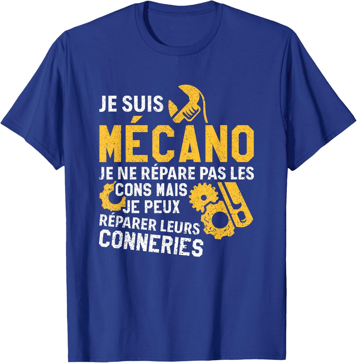 Gift mechanic garage mechanic humour car quote , Black T-Shirt - T-Shirt | Royal