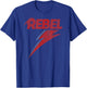 David Bowie Distressed Rebel Music , black T-Shirt - T-Shirt | Royal