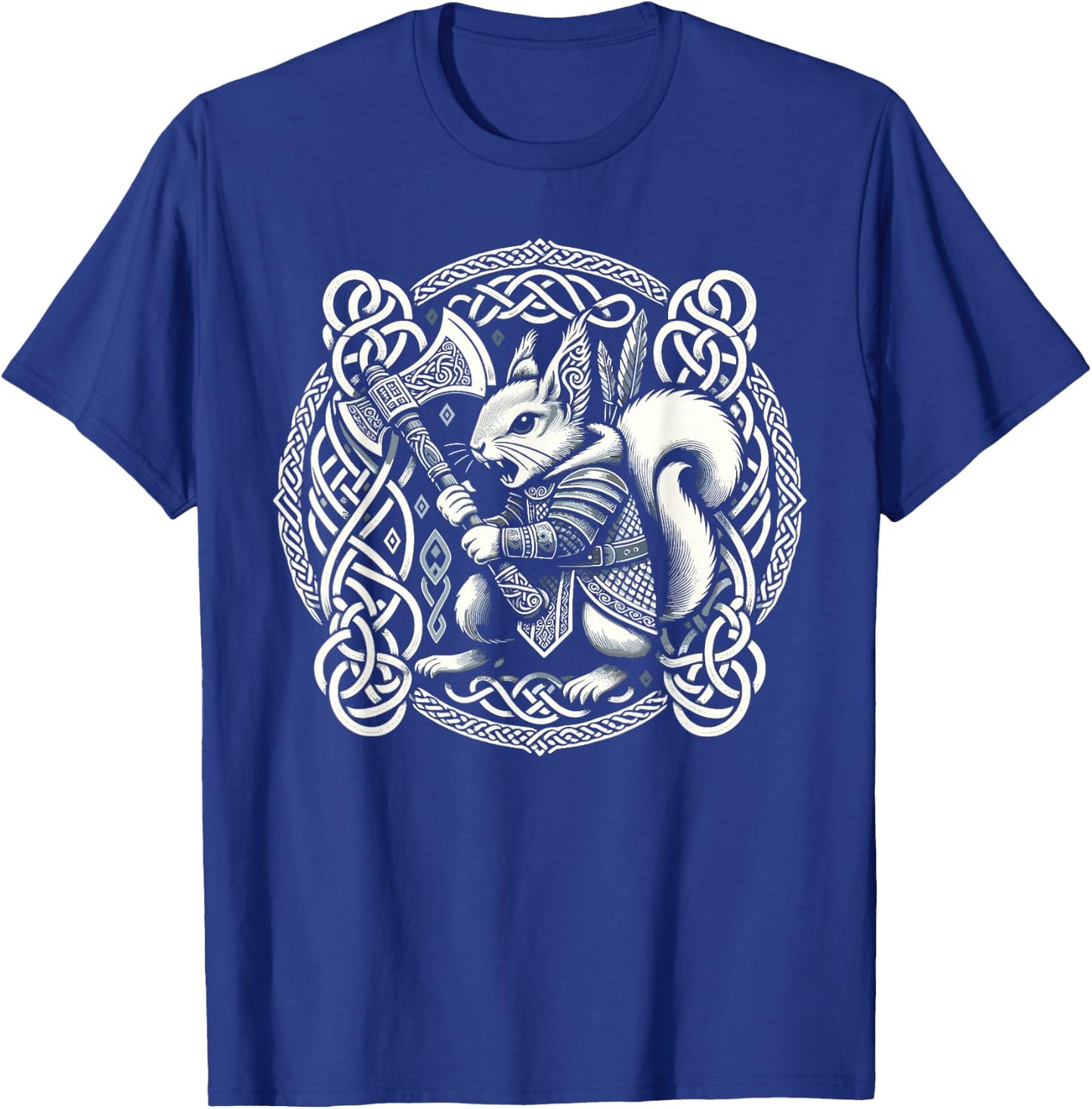 Warrior Squirrel Ratatoskr Borre Style Norse Mythology T-Shirt - T-Shirt | Royal