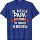 El Mejor Papa Del Mundo Camiseta En Espanol Padre Latino T-Shirt - T-Shirt | Royal