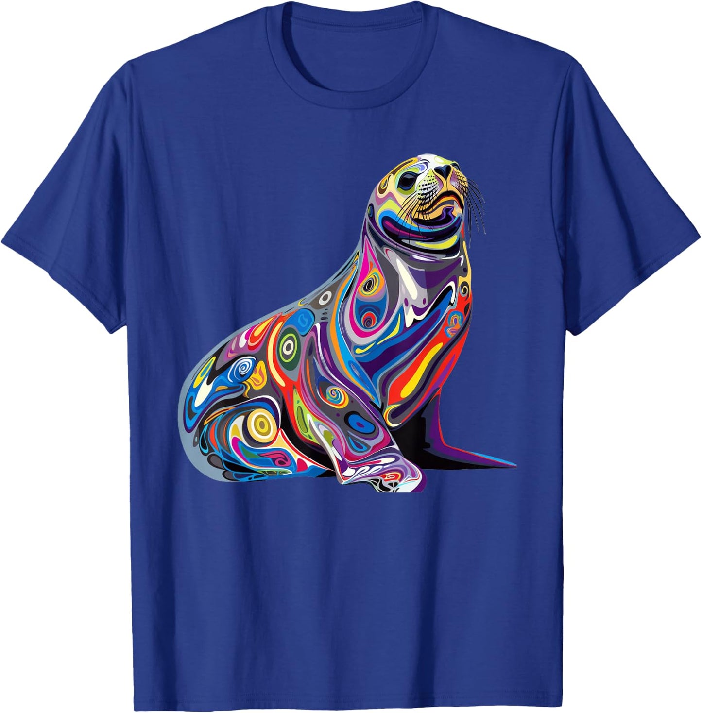 Harp Seal Psychedelic T-Shirt - T-Shirt | Royal