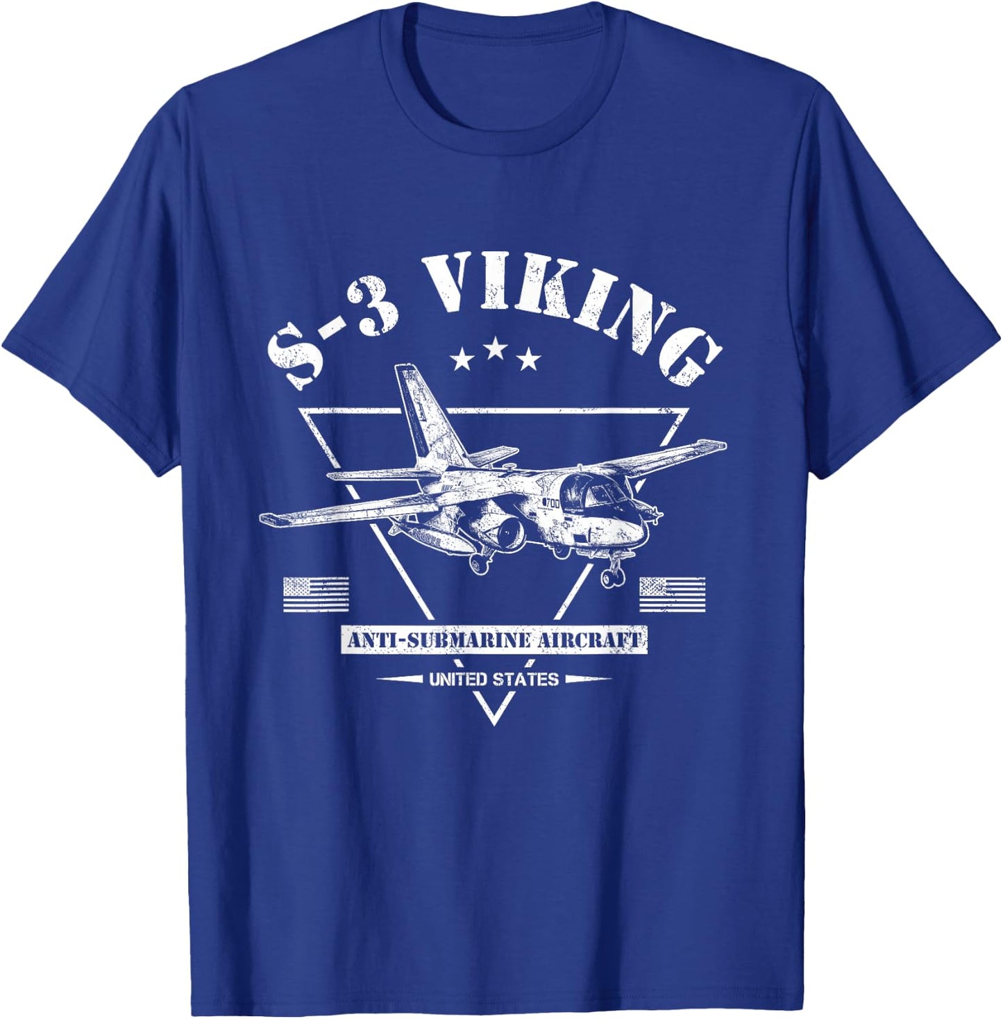 S-3 Viking Aircraft T-Shirt - T-Shirt | Royal