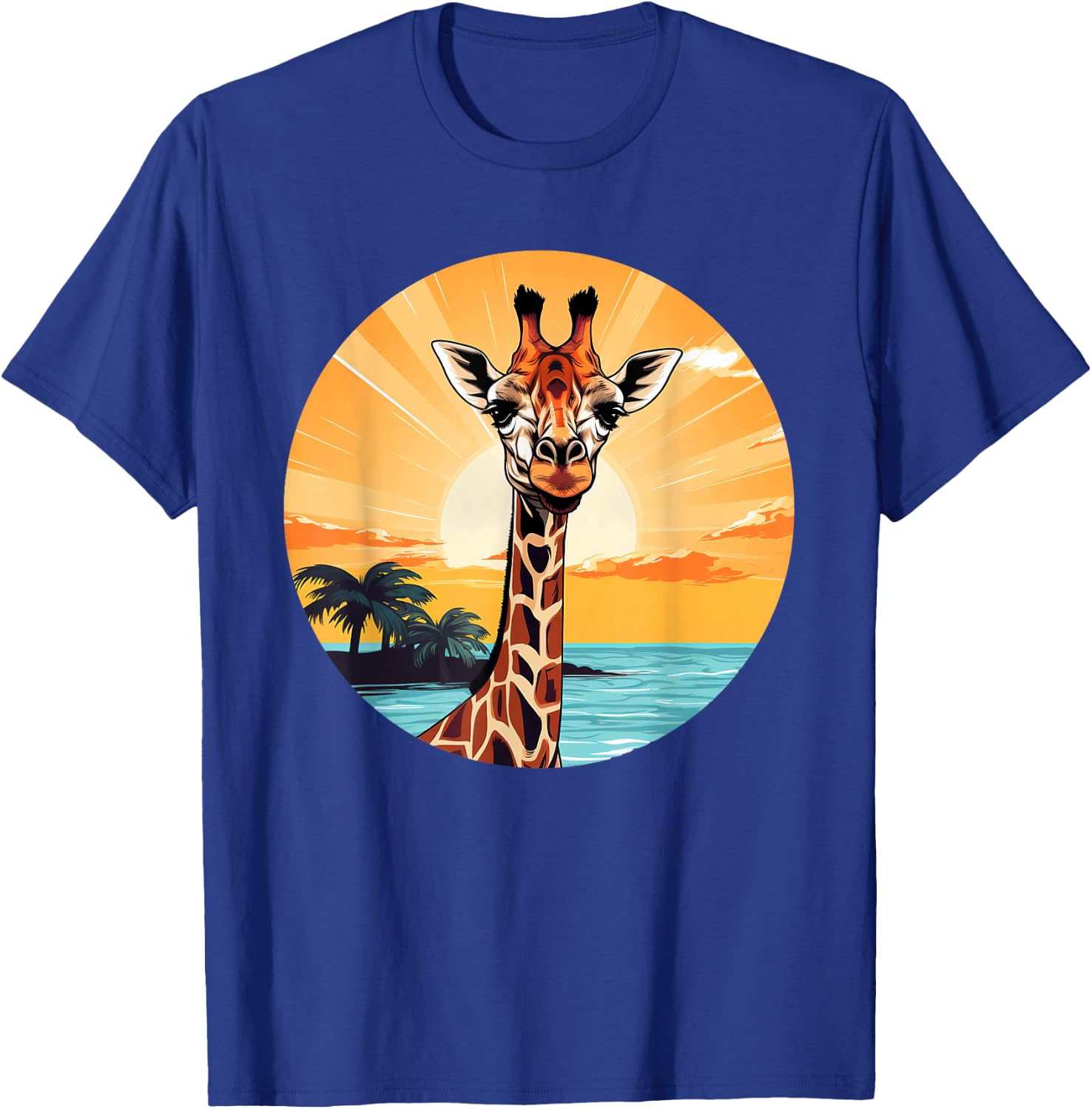 Colorful Giraffe I Kids Giraffe T-Shirt - T-Shirt | Royal