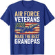Air Force Grandpa American Patriotic Fighter Pilot Veteran T-Shirt - T-Shirt | Royal
