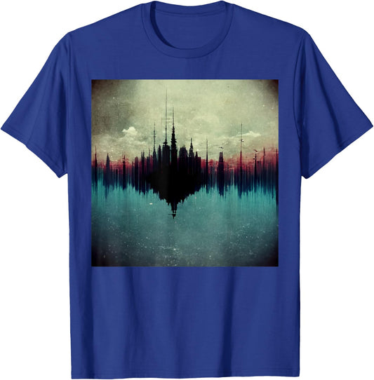 Soundwave Shirt Recording Studio Producer Sound Engineer T-Shirt - T-Shirt | Royal