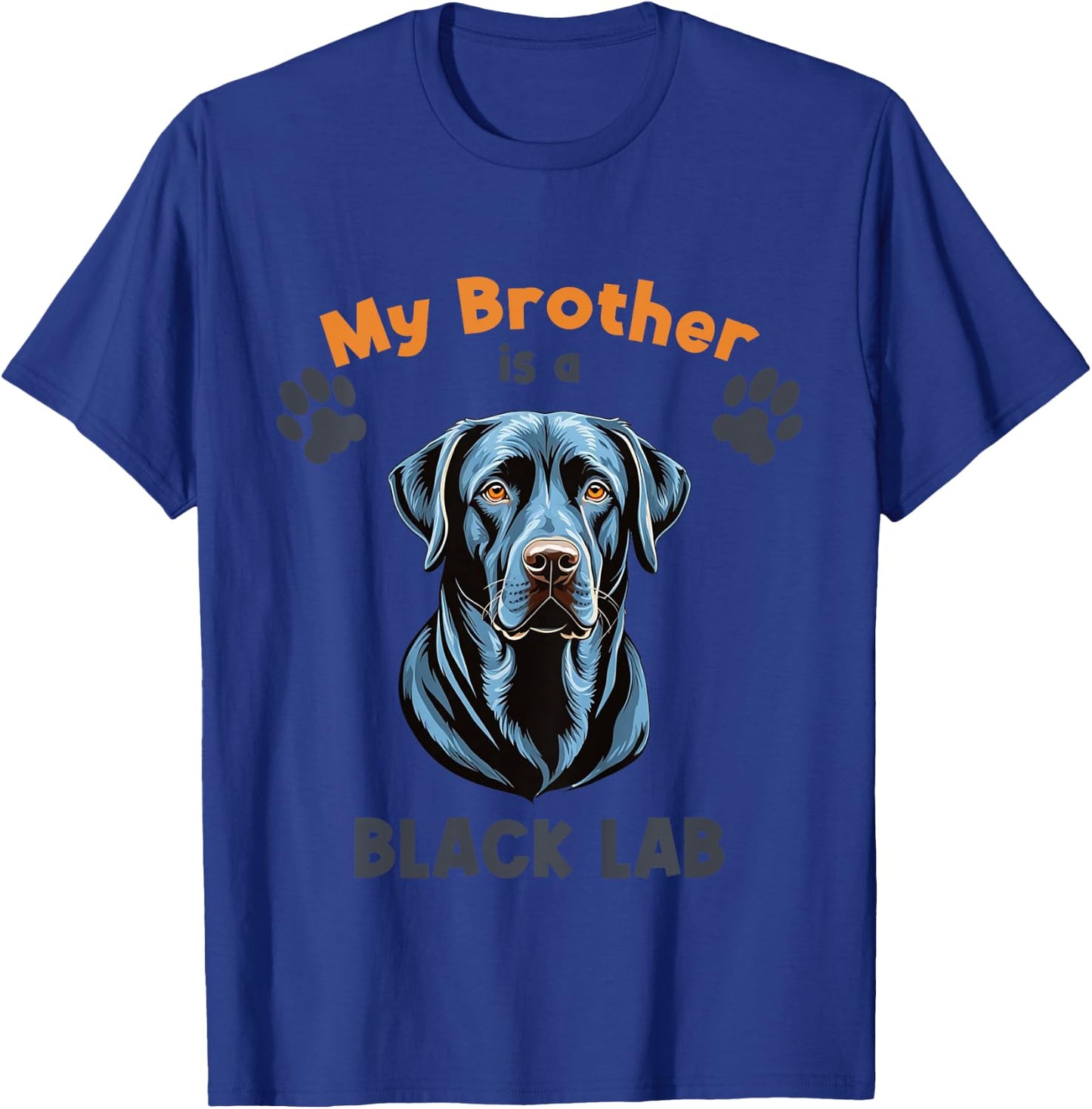 My Brother Is A Black Lab Cute Dog Breed for Kids T-Shirt - T-Shirt | Royal
