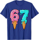 6 7 Ice Cream Drip 67 Boys Girls Six Seven Kids Men Women T-Shirt - T-Shirt | Royal