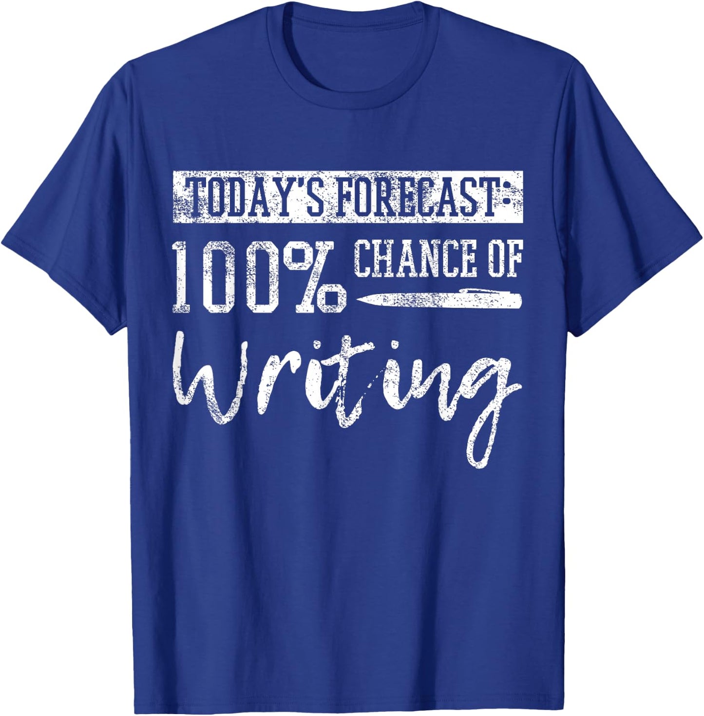 Author Journalist Teacher Writing Gift T-Shirt - T-Shirt | Royal